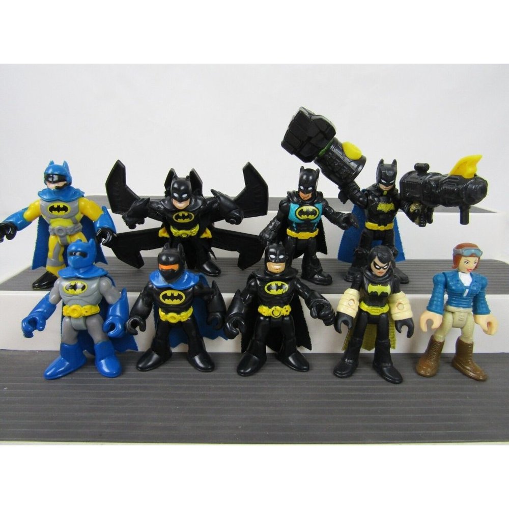 LOT 9 Fisher Price IMAGINEXT DC BATMAN BAT GIRL SUPERFRIENDS 3"